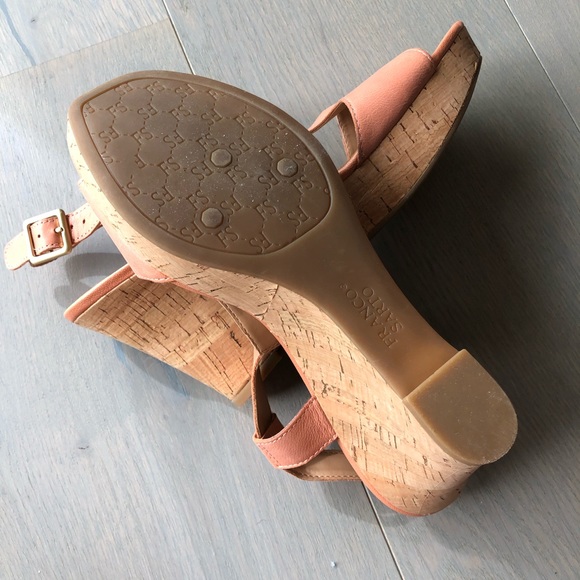 Franco Sarto Peach Wedges - Picture 4 of 4